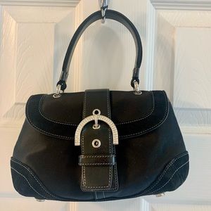 Black Coach Mini Evening Bag